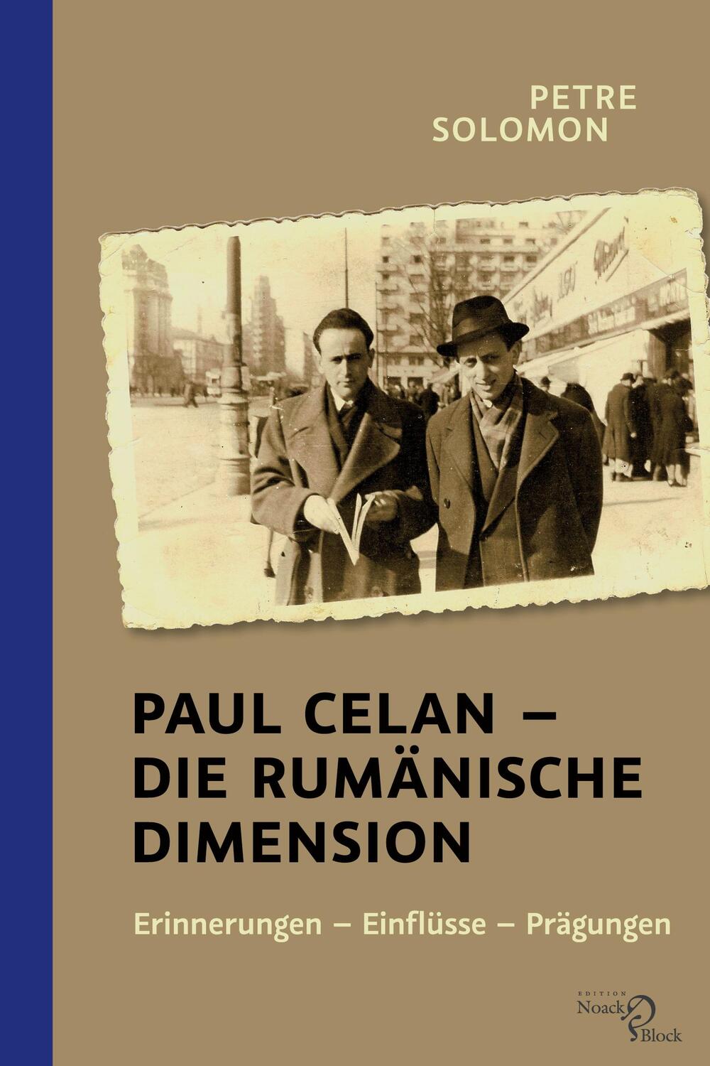 Cover: 9783868131550 | Paul Celan ¿ Die rumänische Dimension | Petre Solomon | Taschenbuch