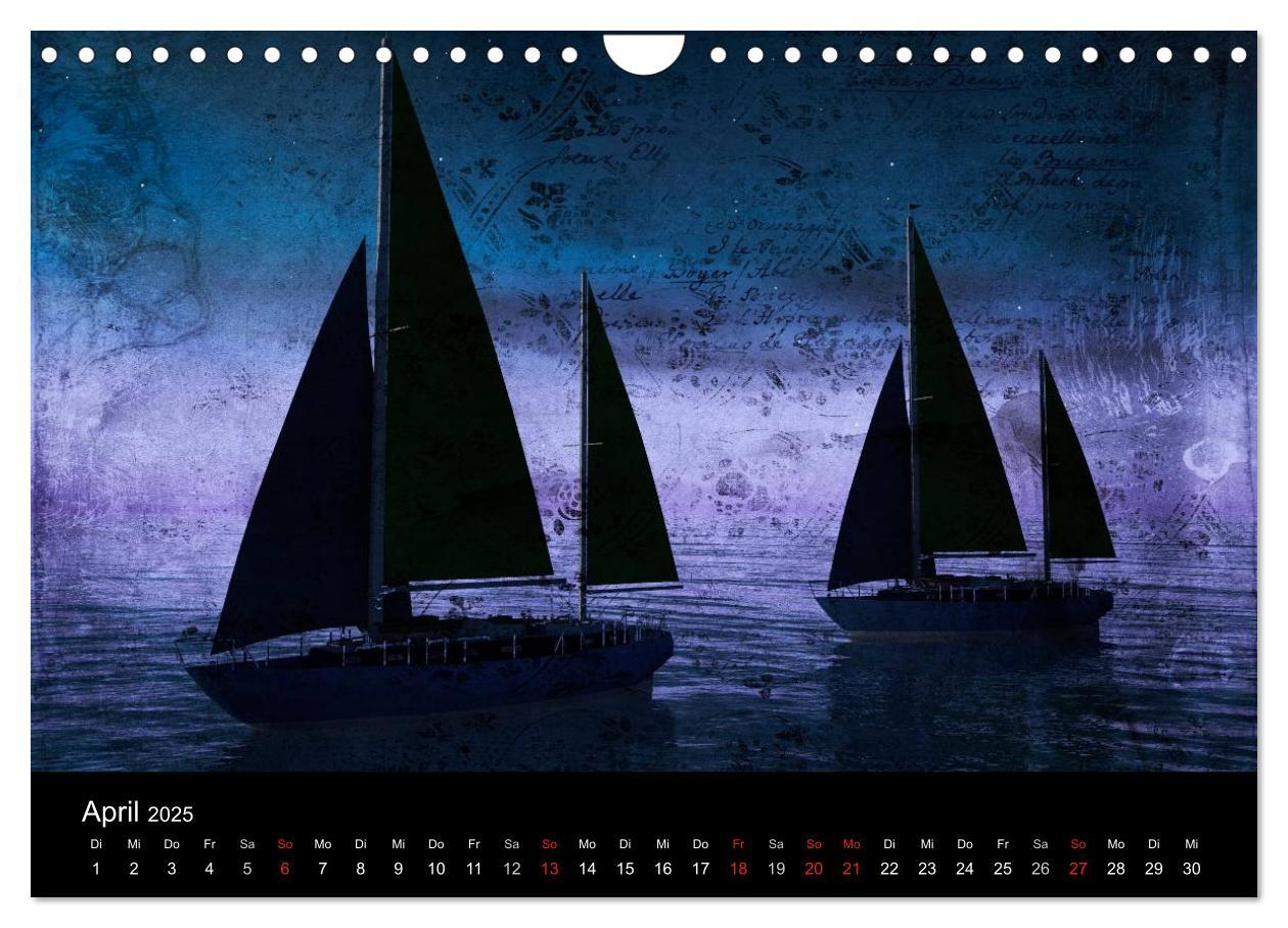 Bild: 9783435838622 | Mystic Ships (Wandkalender 2025 DIN A4 quer), CALVENDO Monatskalender