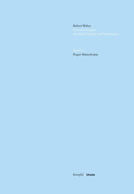 Cover: 9783796537783 | Prager Manuskripte | Robert Walser | Buch | 512 S. | Deutsch | 2019