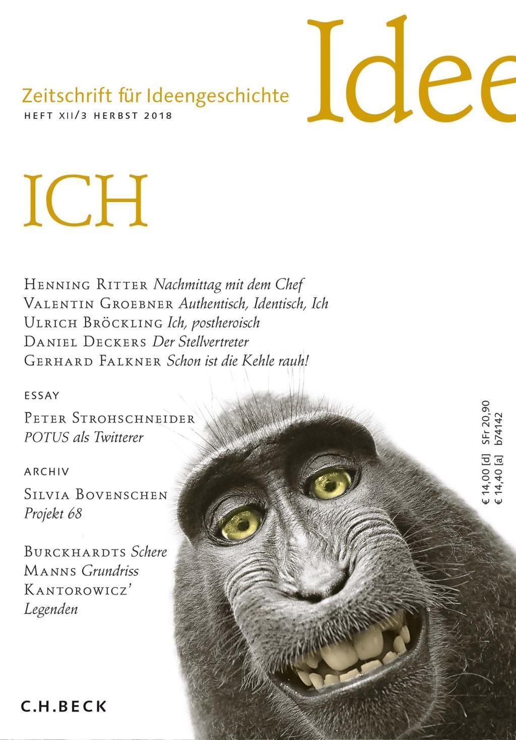 Cover: 9783406718632 | ICH | Herbst 2018, Zeitschrift für Ideengeschichte XII/3/2018 | 128 S.