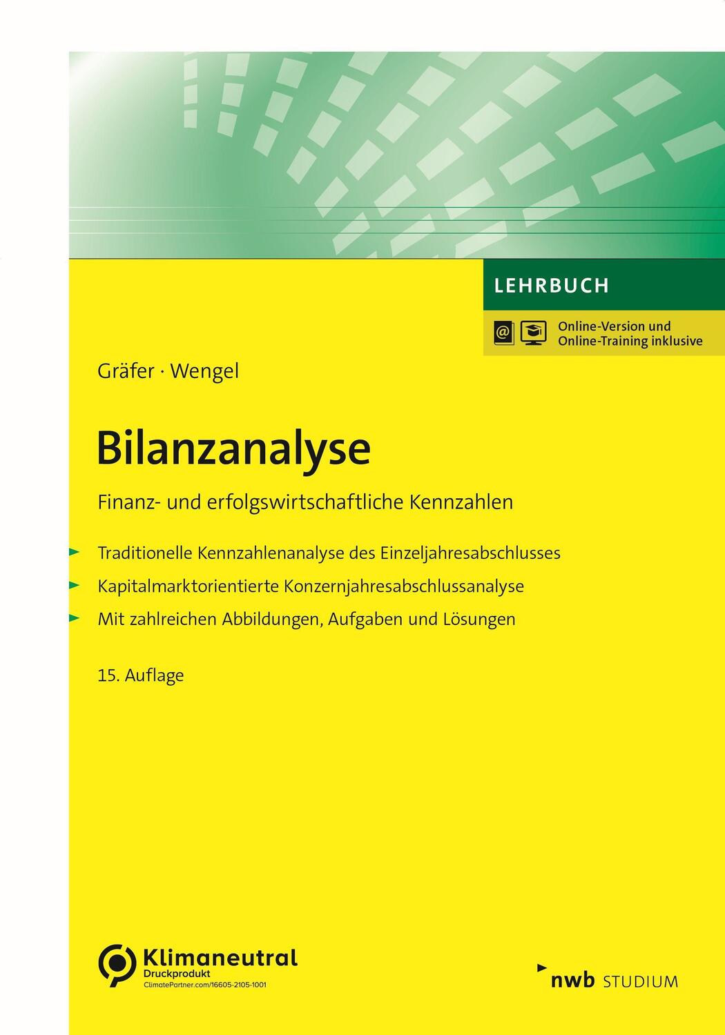 Cover: 9783482632457 | Bilanzanalyse | Finanz- und erfolgswirtschaftliche Kennzahlen | Wengel