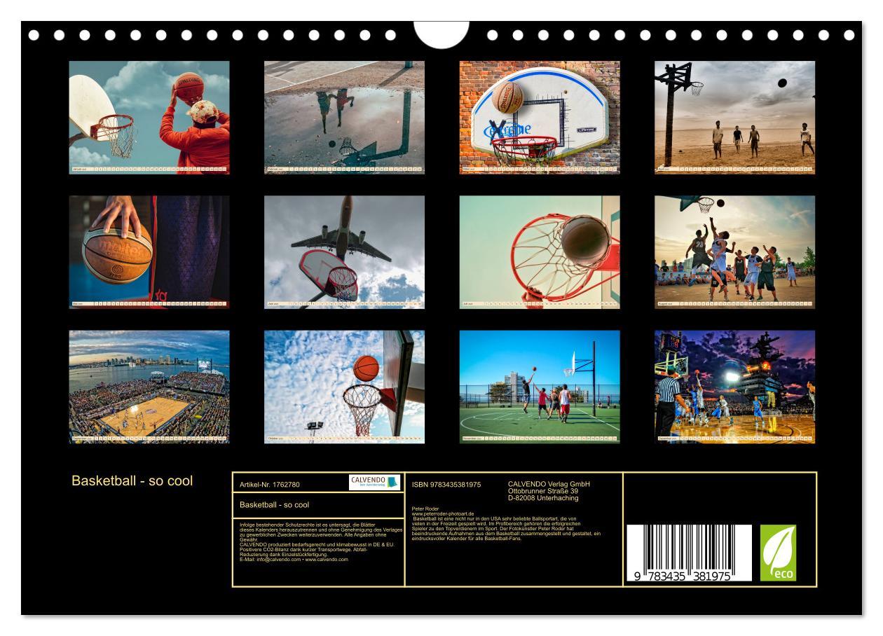 Bild: 9783435381975 | Basketball - so cool (Wandkalender 2025 DIN A4 quer), CALVENDO...