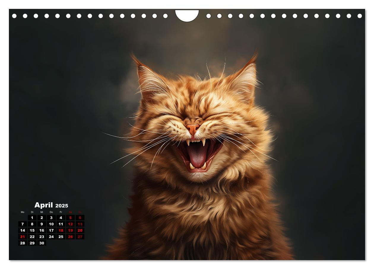 Bild: 9783457201985 | Auch Katzen lachen gern (Wandkalender 2025 DIN A4 quer), CALVENDO...