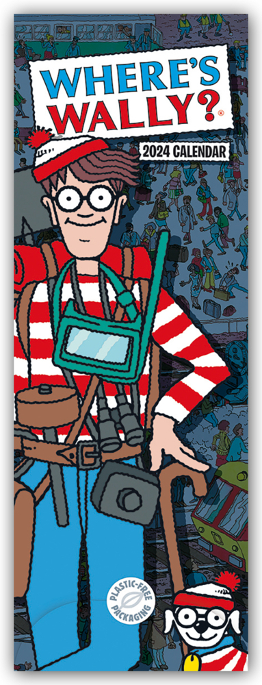 Cover: 9781529835915 | Where's Wally - Wo ist Wally 2024 - Slimline-Kalender | Calendar