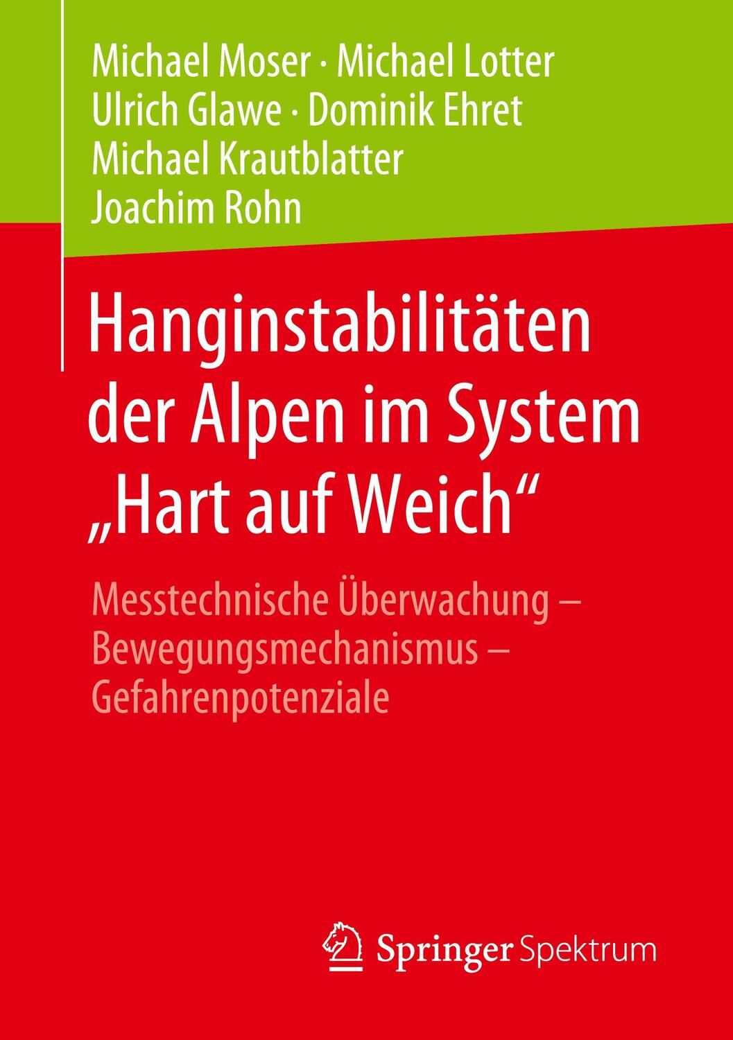 Cover: 9783658321079 | Hanginstabilitäten der Alpen im System "Hart auf Weich" | Taschenbuch