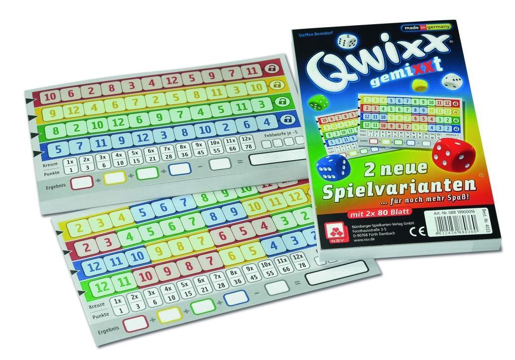 Cover: 4012426880360 | Qwixx gemiXXT - 2er Set Zusatzblöcke | neue Spielvarianten für Qwixx