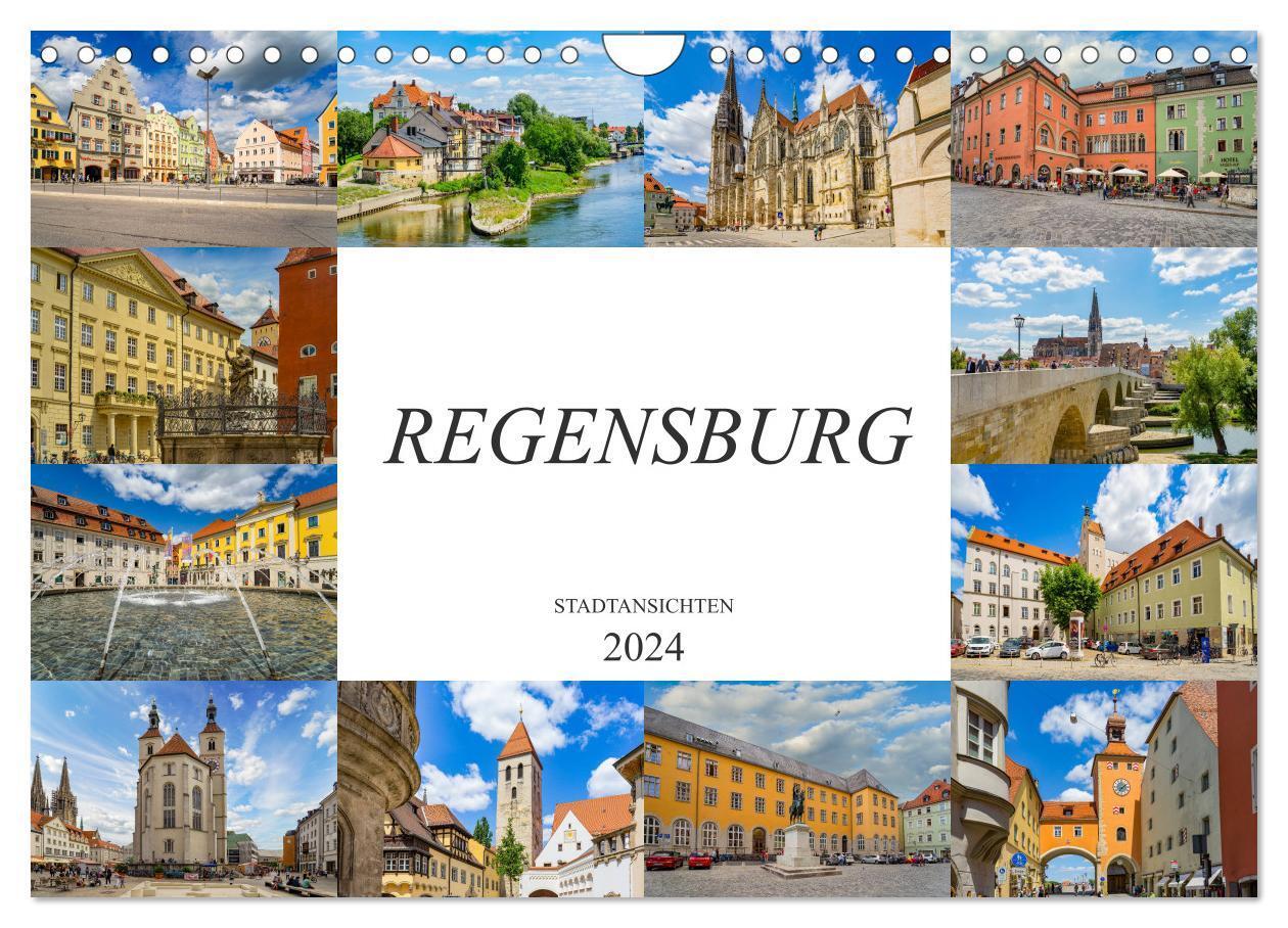 Cover: 9783675876057 | Regensburg Stadtansichten (Wandkalender 2024 DIN A4 quer), CALVENDO...