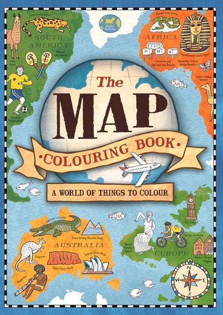 Cover: 9781780557298 | The Map Colouring Book | A World of Things to Colour | Natalie Hughes