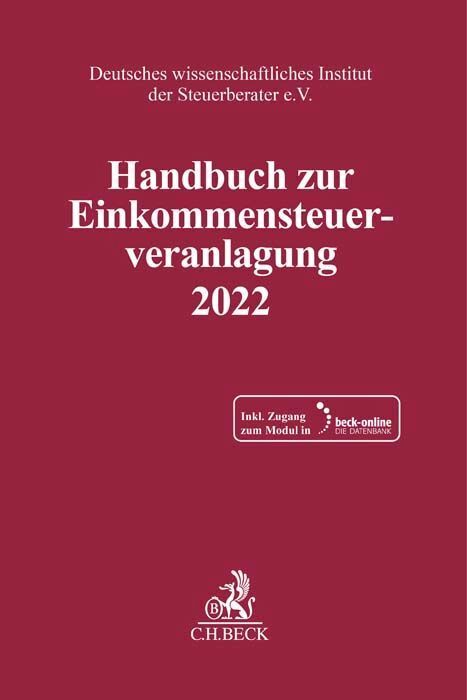 Cover: 9783406799693 | Handbuch zur Einkommensteuerveranlagung 2022, m. 1 Buch, m. 1...
