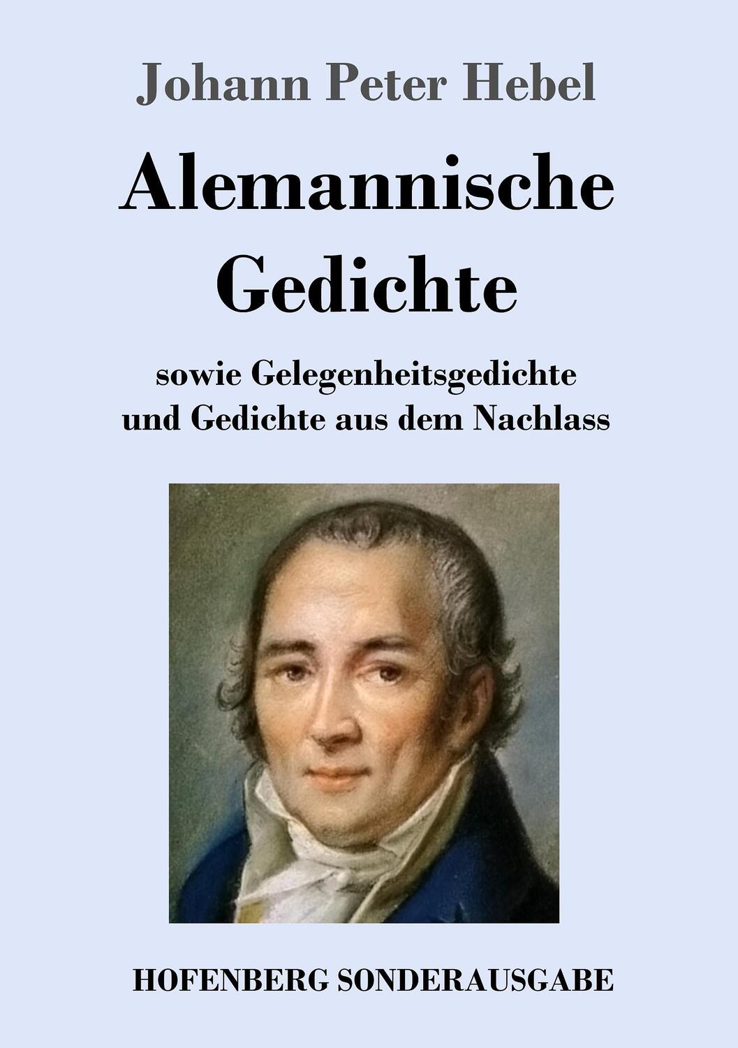 Cover: 9783743714588 | Alemannische Gedichte | Johann Peter Hebel | Taschenbuch | Hofenberg