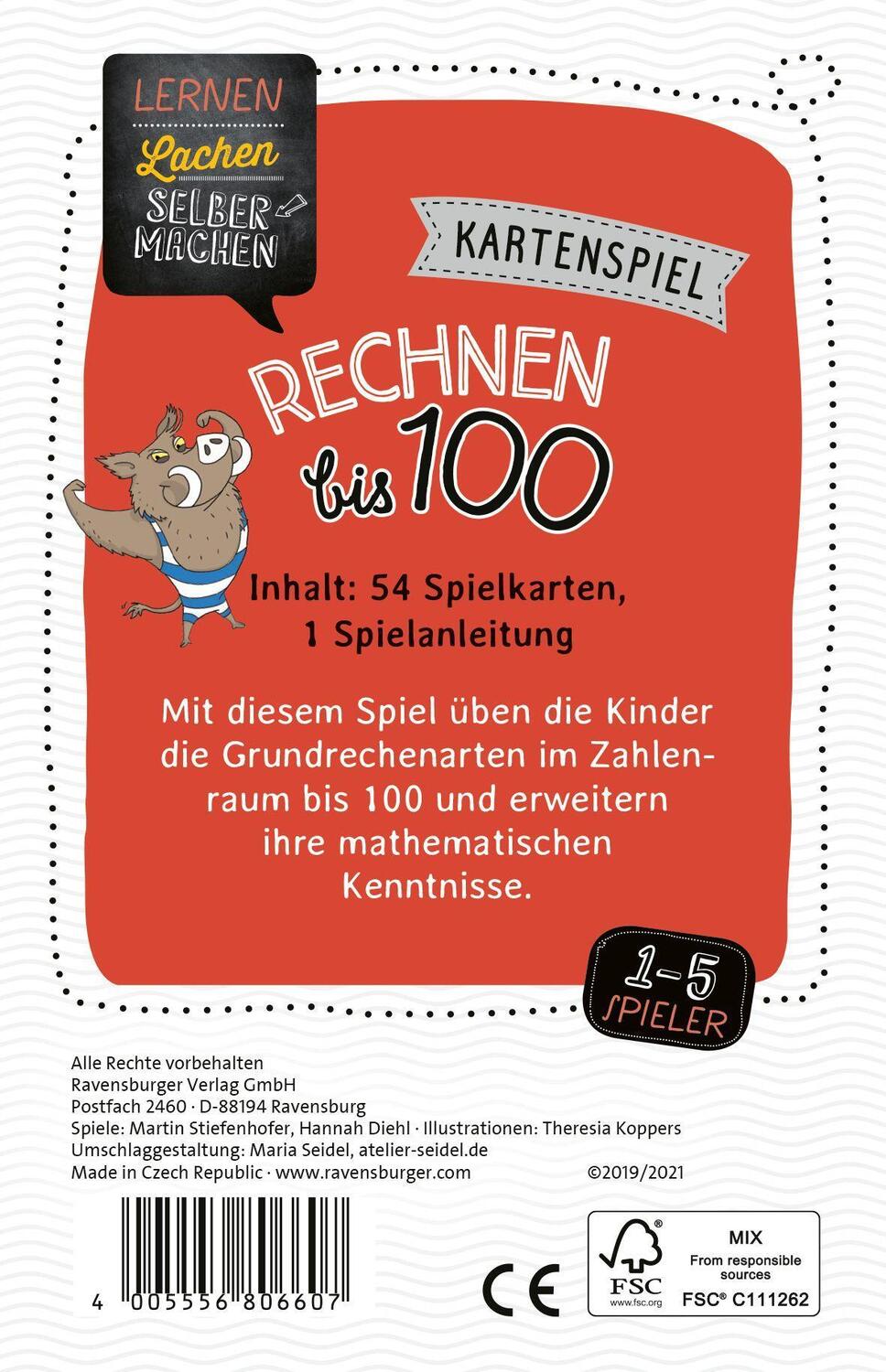 Bild: 4005556806607 | Ravensburger 80660 - Lernen Lachen Selbermachen: Rechnen bis 100,...