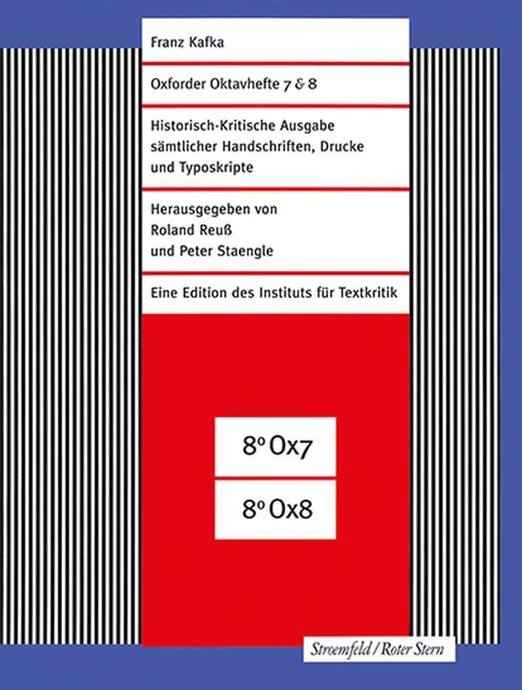 Cover: 9783835337077 | Oxforder Oktavhefte 7 &amp; 8 | Franz Kafka | Taschenbuch | Deutsch | 2020