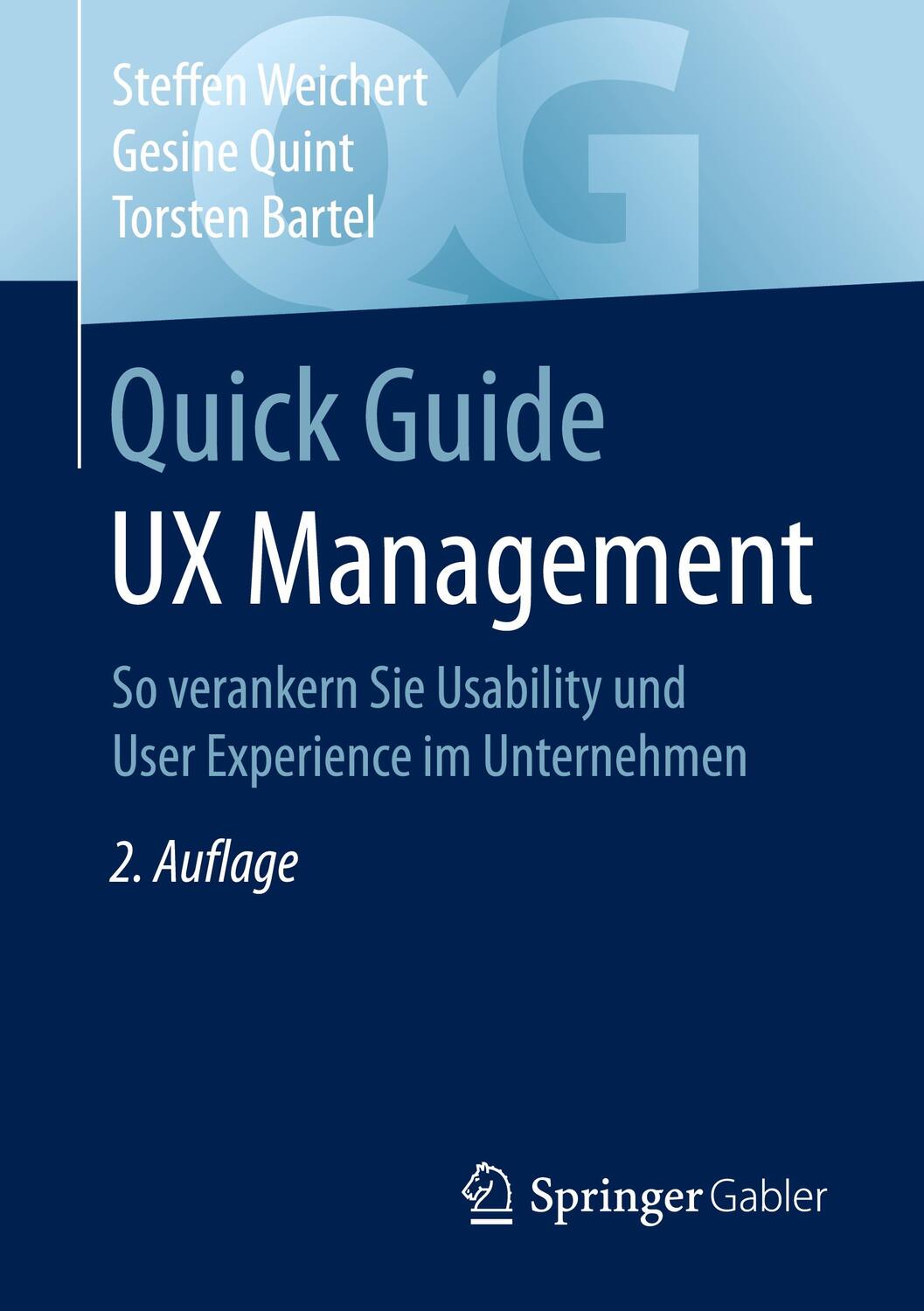 Cover: 9783658347253 | Quick Guide UX Management | Weichert | Taschenbuch | XII | Deutsch