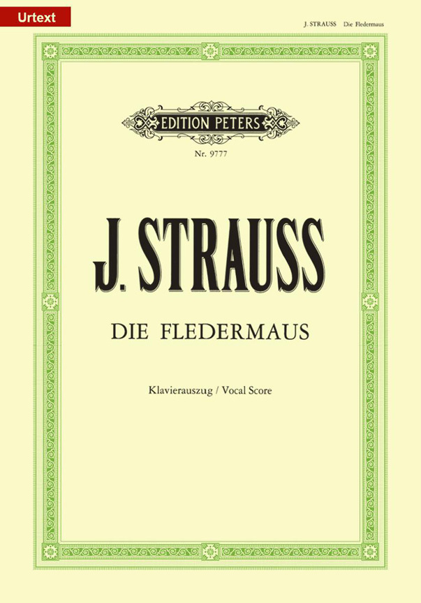 Cover: 9790014078553 | Die Fledermaus (Operette in 3 Akten) | Klavierauszüge | Johann Strauss