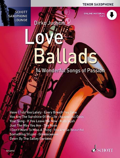 Cover: 9783795710002 | Love Ballads. Tenor-Saxophon | Broschüre | Schott Saxophone Lounge