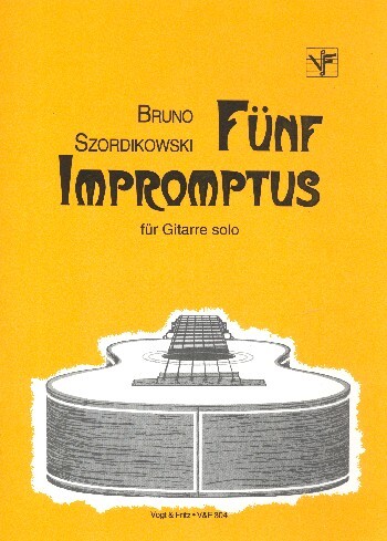 Cover: 9790202600238 | 5 Impromptus für Gitarre | Bruno Szordikowski | Vogt und Fritz
