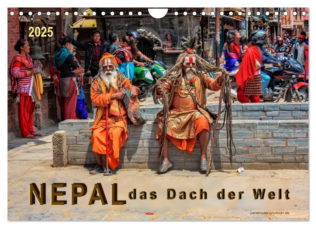 Cover: 9783435558438 | Nepal - das Dach der Welt (Wandkalender 2025 DIN A4 quer), CALVENDO...