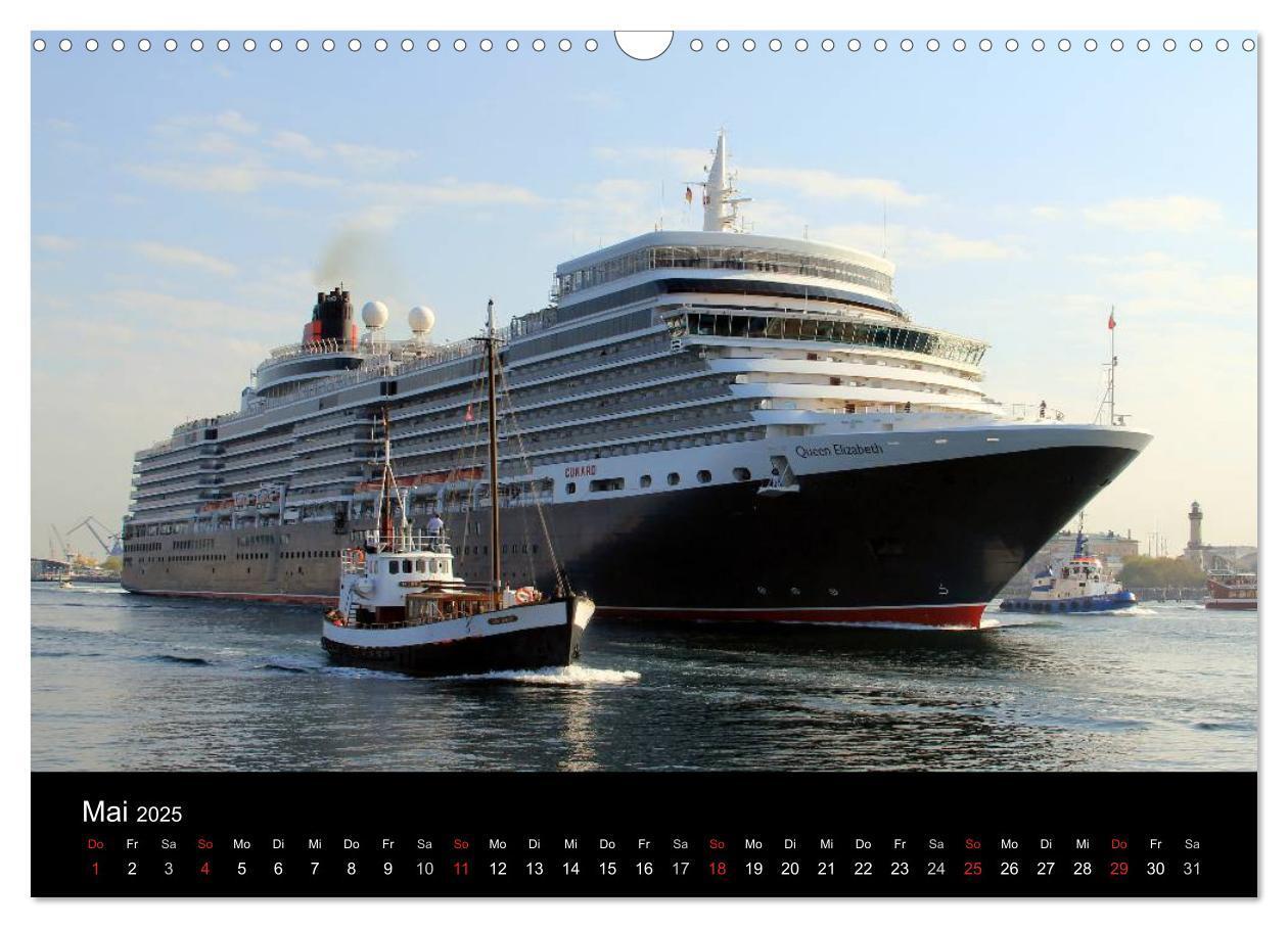 Bild: 9783435808731 | Cruiseliner in Warnemünde (Wandkalender 2025 DIN A3 quer), CALVENDO...