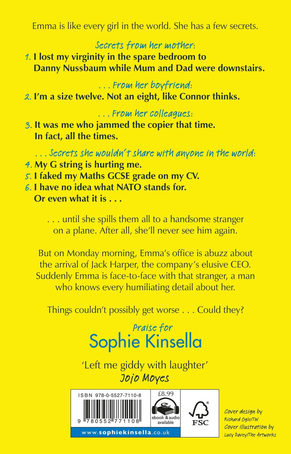 Rückseite: 9780552771108 | Can You Keep a Secret? | Sophie Kinsella | Taschenbuch | 363 S. | 2003