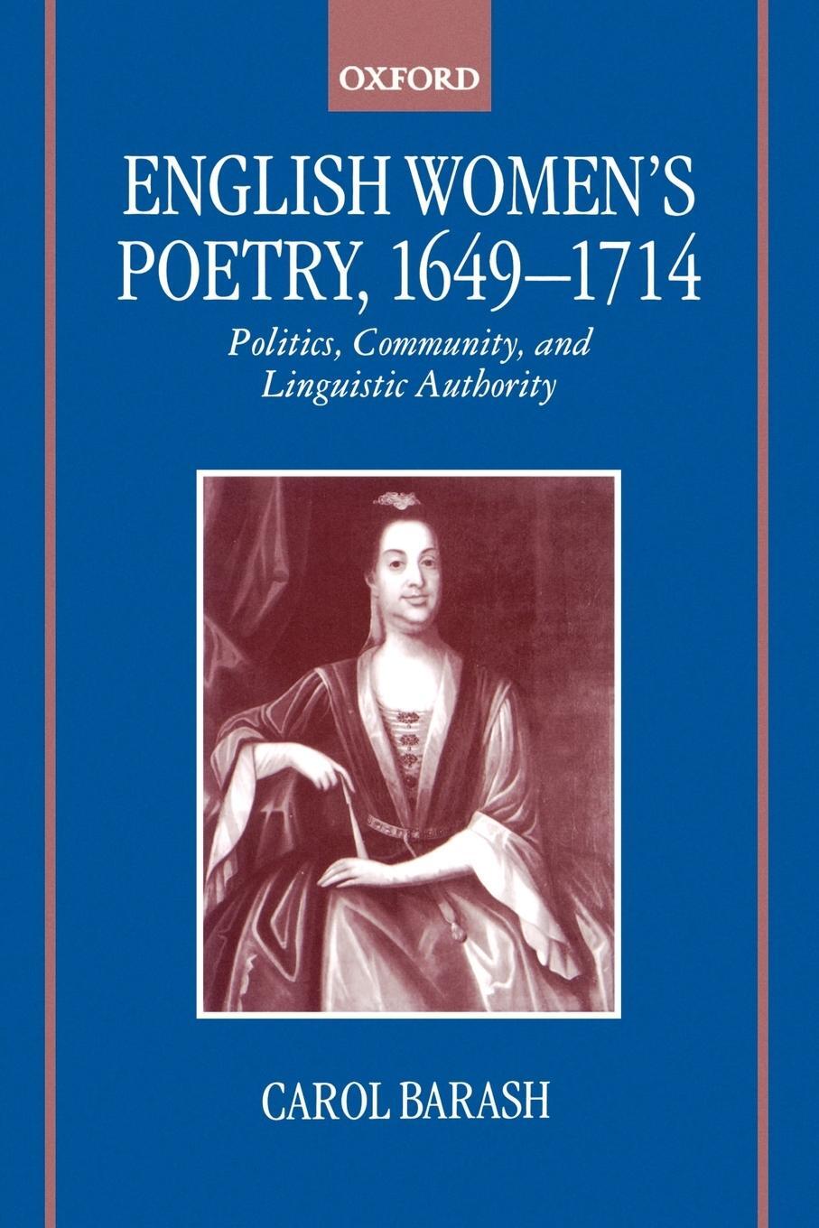 Cover: 9780198186861 | English Women's Poetry, 1649 - 1714 | Carol Barash | Taschenbuch