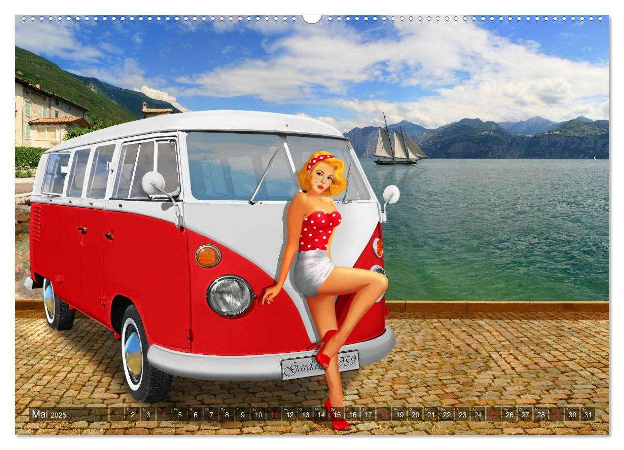 Bild: 9783435472925 | Oldtimer und Pin-Up Girls by Mausopardia (Wandkalender 2025 DIN A2...