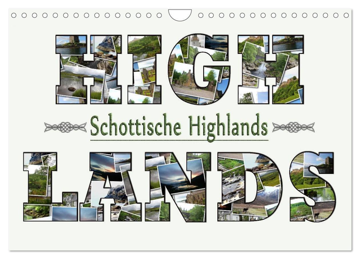 Cover: 9783435728534 | Schottische Highlands (Wandkalender 2025 DIN A4 quer), CALVENDO...