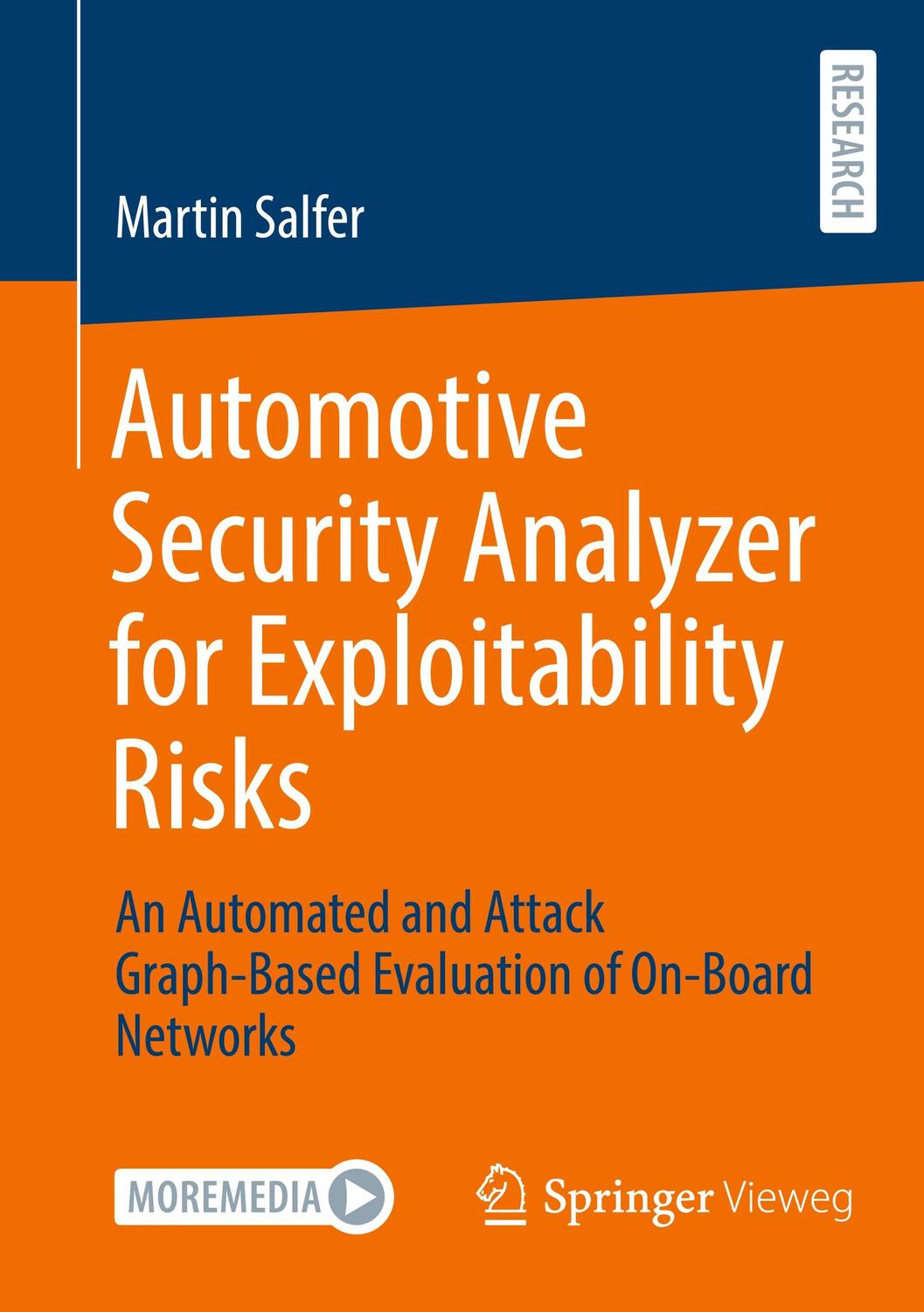 Cover: 9783658435059 | Automotive Security Analyzer for Exploitability Risks | Martin Salfer