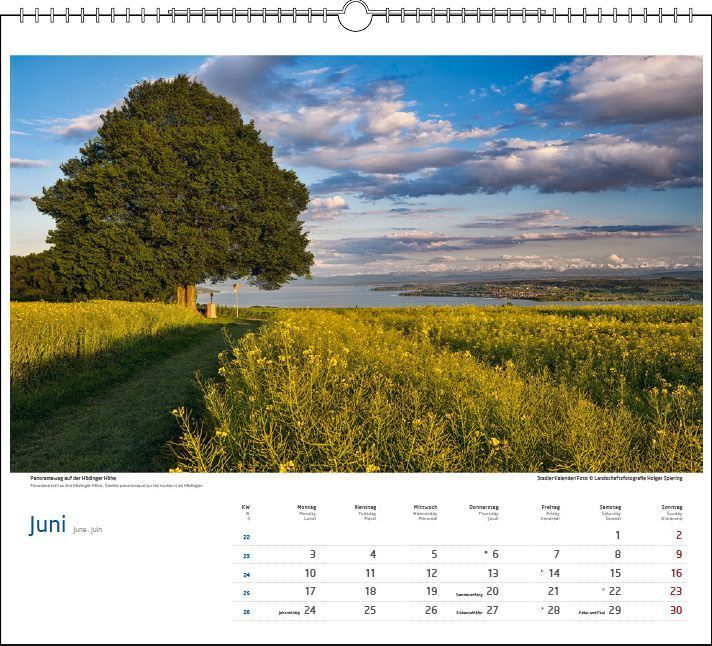 Bild: 9783861923039 | Malerischer Bodensee 2024 | Holger Spiering | Kalender | Spiralbindung