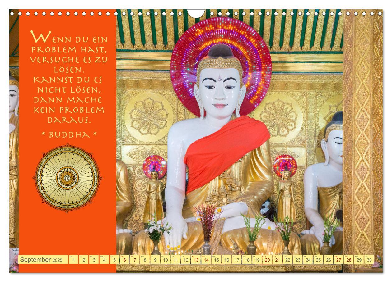 Bild: 9783383904752 | Buddhas Zitate Wege zur Erleuchtung (Wandkalender 2025 DIN A3...