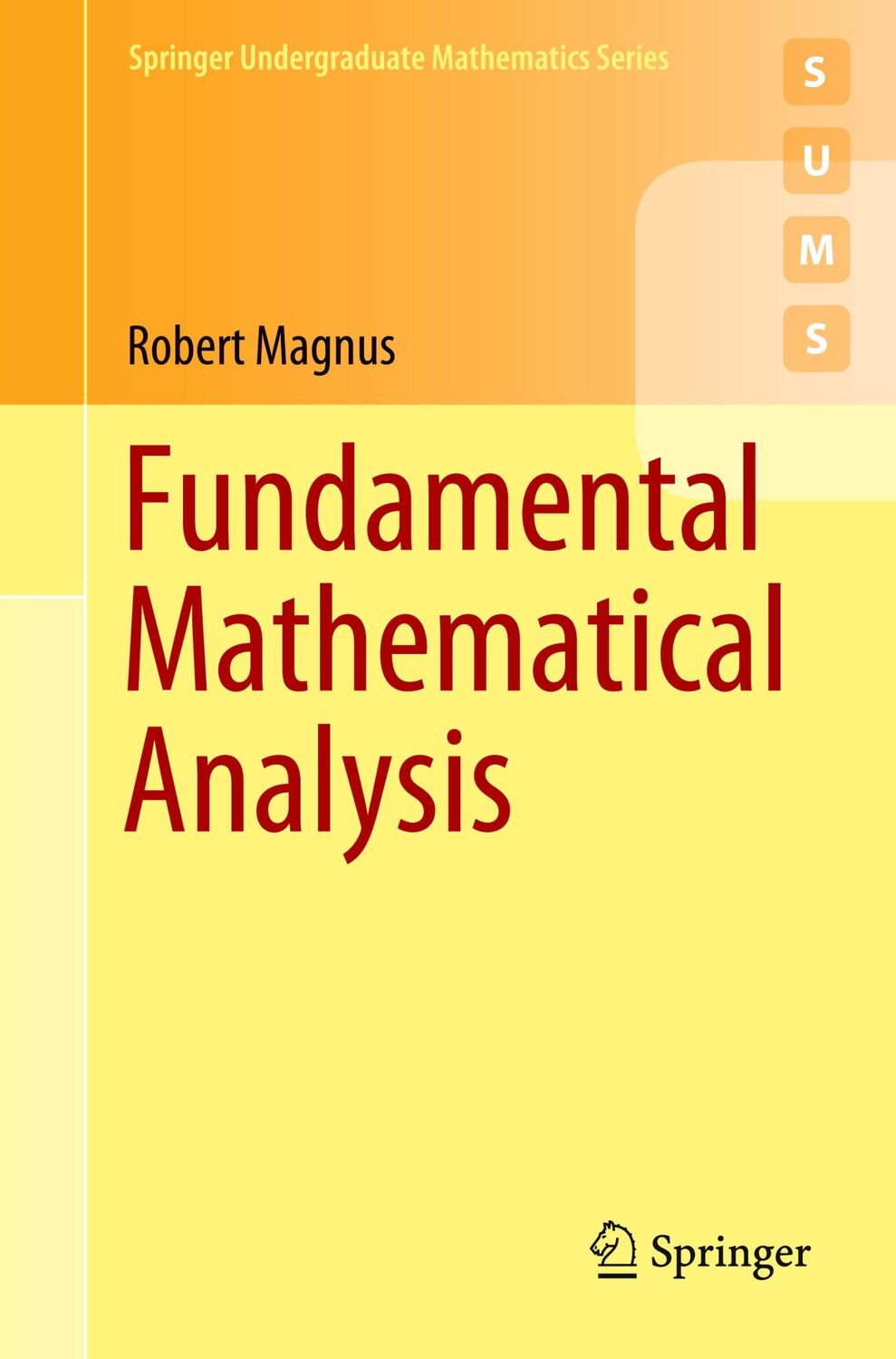 Cover: 9783030463205 | Fundamental Mathematical Analysis | Robert Magnus | Taschenbuch | xx