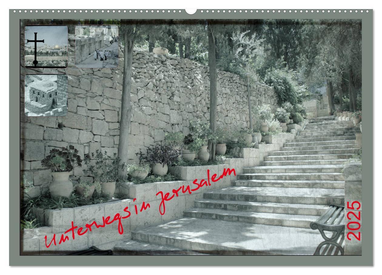 Cover: 9783435434350 | Unterwegs in Jerusalem (Wandkalender 2025 DIN A2 quer), CALVENDO...