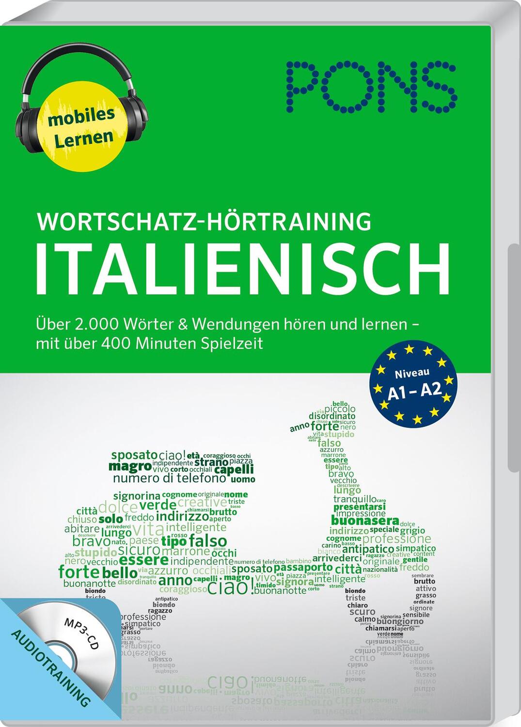 Cover: 9783125628236 | PONS Wortschatz-Hörtraining Italienisch mit Begleitheft und MP3-CD