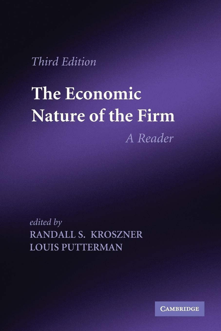 Cover: 9780521141772 | The Economic Nature of the Firm | A Reader | Louis G. Putterman | Buch