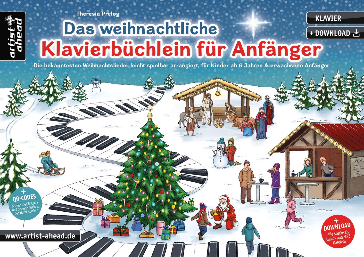 Cover: 9783866422100 | Das weihnachtliche Klavierbüchlein für Anfänger | Theresia Prelog