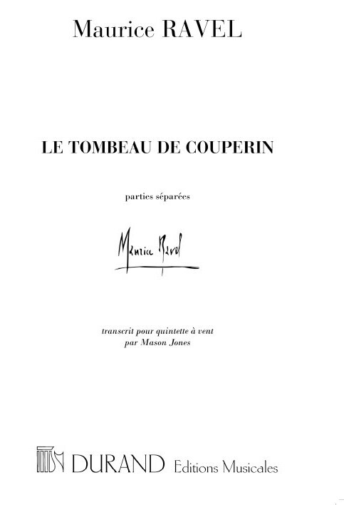 Cover: 9790044077052 | Le Tombeau de Couperin | Maurice Ravel | Stimmensatz | 2001