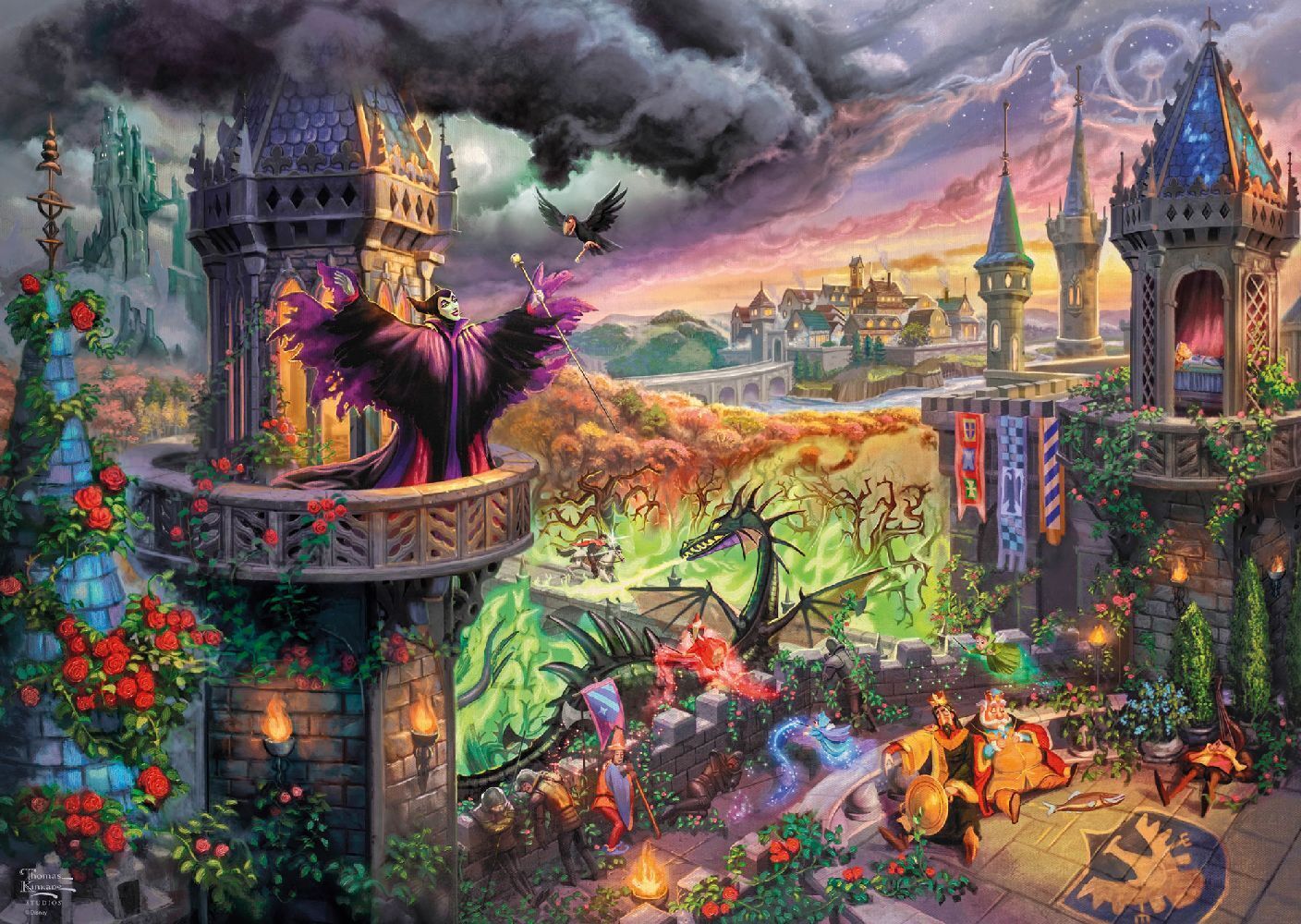 Bild: 4001504580292 | Disney, Maleficent | Puzzle Thomas Kinkade, Disney 1.000 Teile | Spiel