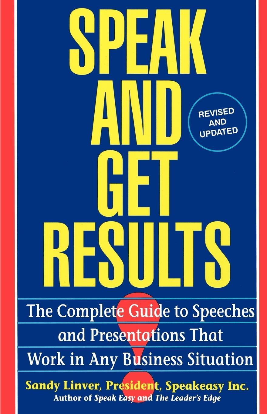 Cover: 9780671893163 | Speak and Get Results | Sandy Linver | Taschenbuch | Paperback | 1994