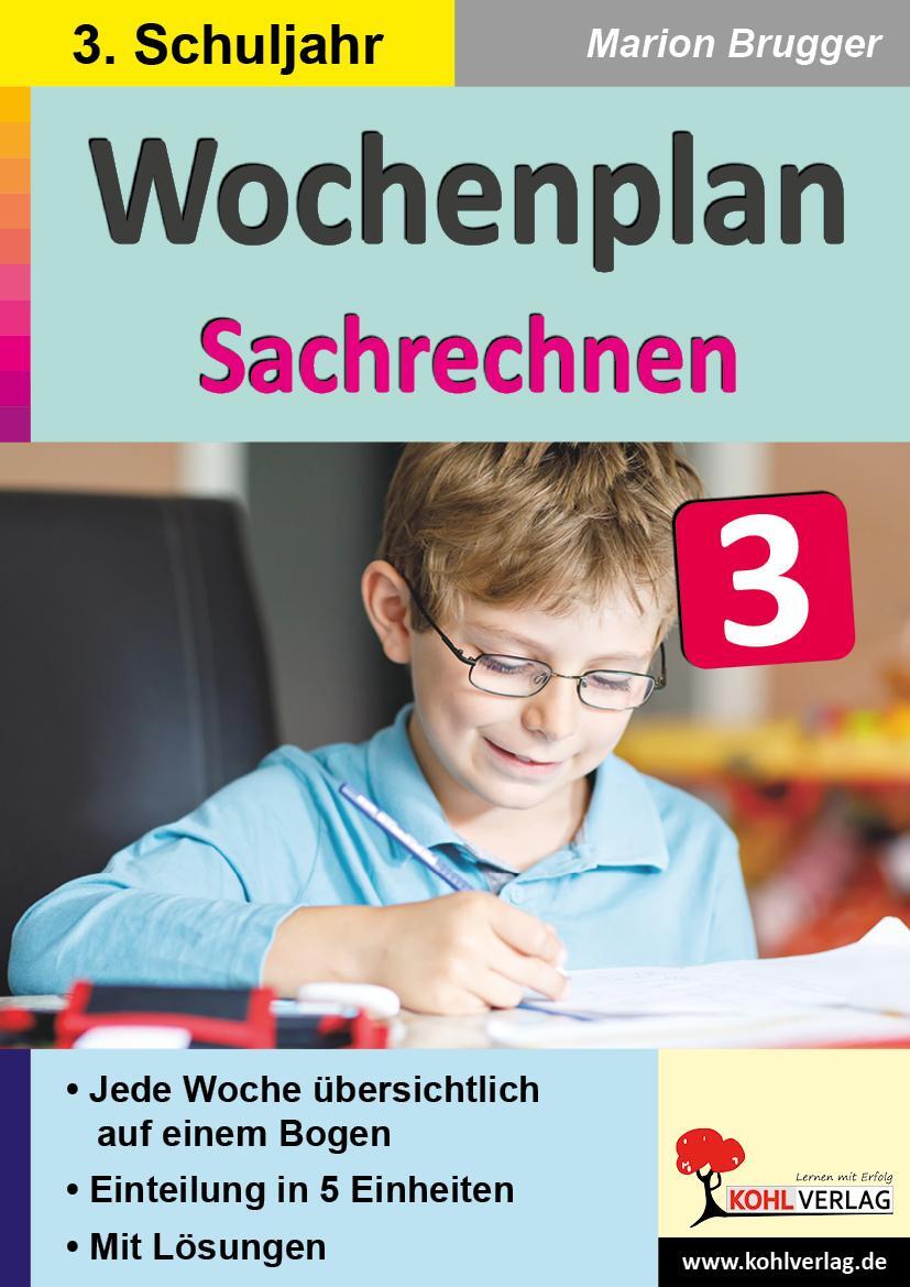 Cover: 9783985580545 | Wochenplan Sachrechnen / Klasse 3 | Marion Brugger | Taschenbuch