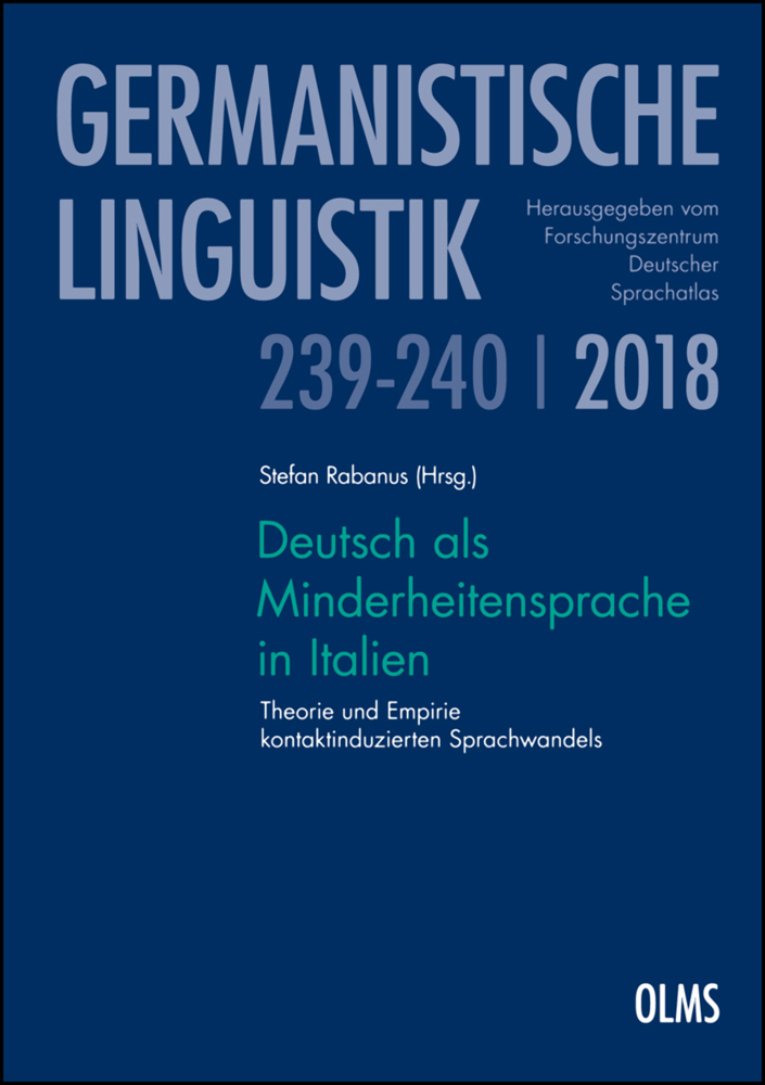 Cover: 9783487312149 | Deutsch als Minderheitensprache in Italien | Stefan Rabanus | Buch