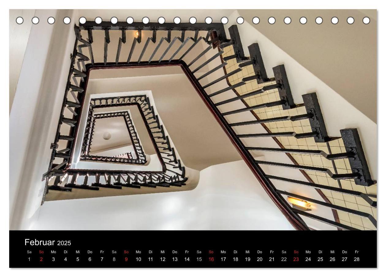 Bild: 9783435600205 | Faszination Treppen (Tischkalender 2025 DIN A5 quer), CALVENDO...