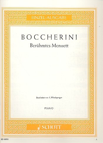 Cover: 9790001086592 | Menuet( Beruhmtes ) | Luigi Boccherini | Buch | Schott Music