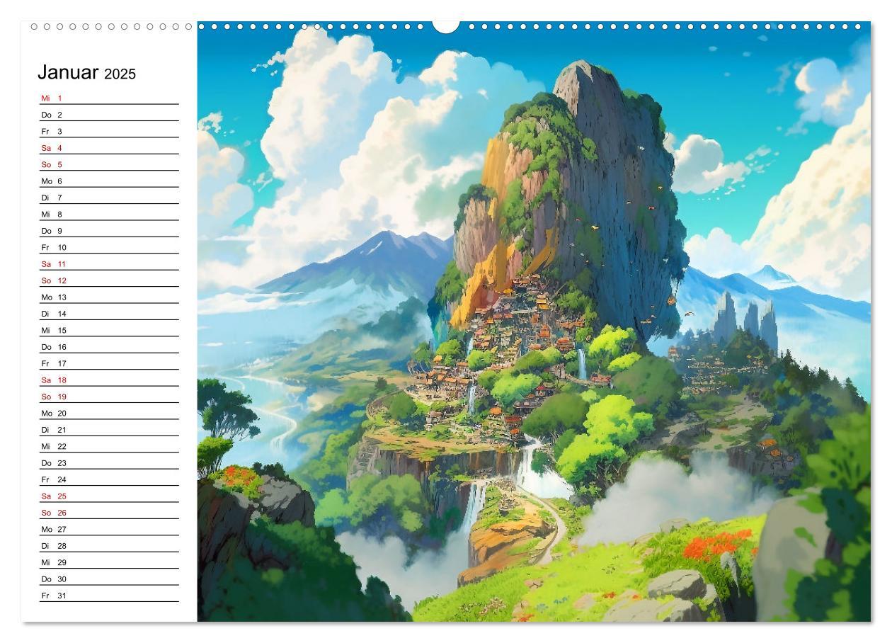 Bild: 9783383904394 | Anime Traumwelten (Wandkalender 2025 DIN A2 quer), CALVENDO...