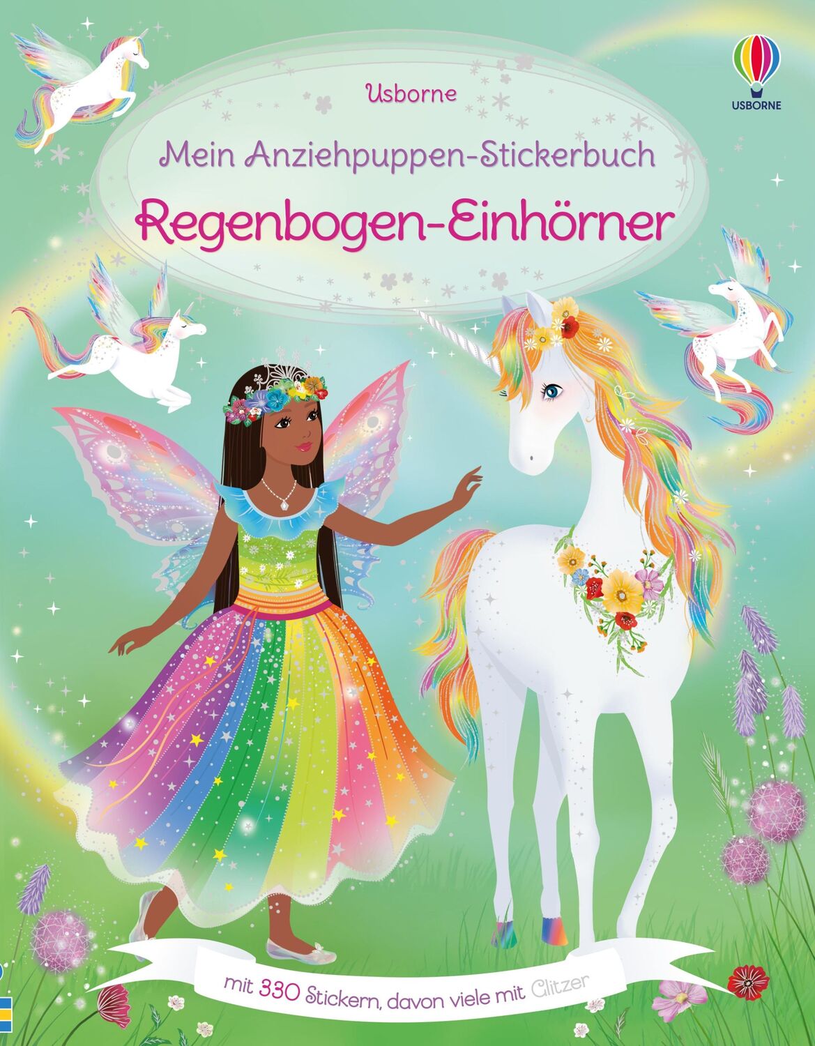 Cover: 9781035700400 | Mein Anziehpuppen-Stickerbuch: Regenbogen-Einhörner | Fiona Watt