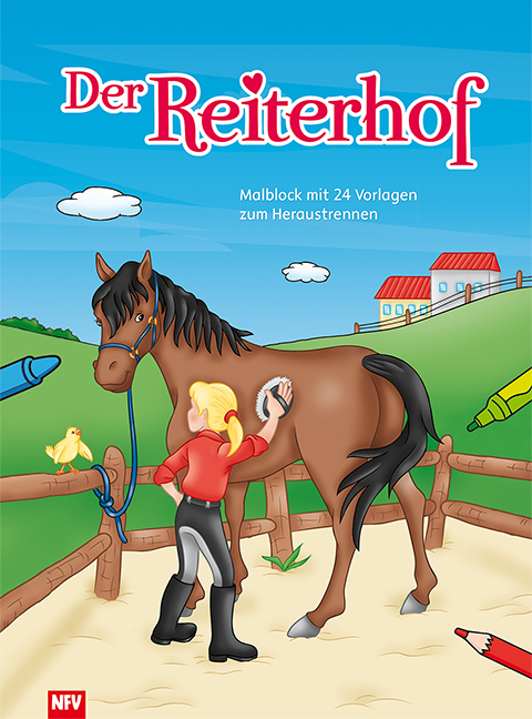 Cover: 9783849410131 | Der Reiterhof | Malblock mit 24 Vorlagen zum Heraustrennen | Buch