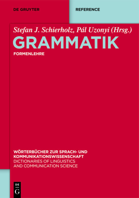 Cover: 9783110184723 | Formenlehre | Stefan J. Schierholz (u. a.) | Buch | 851 S. | Englisch