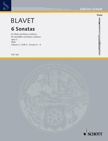 Cover: 9790001113045 | Sonaten(6) 2 Op.2 | Michel Blavet | Buch | 1998 | Schott Music
