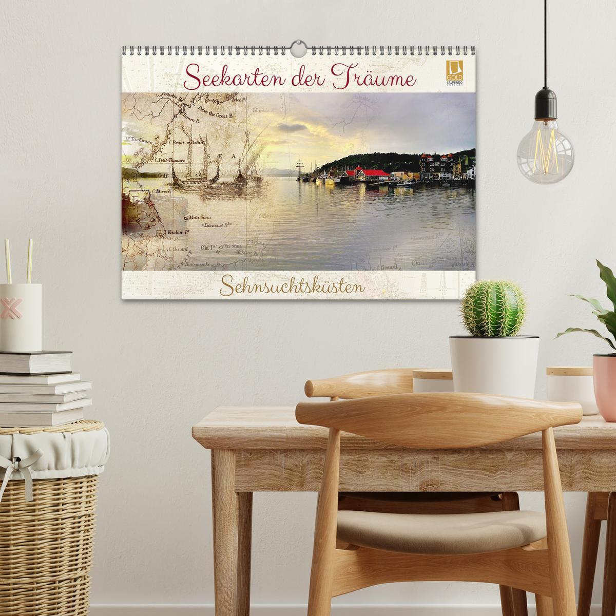 Bild: 9783383966842 | Seekarten der Träume (Wandkalender 2025 DIN A3 quer), CALVENDO...