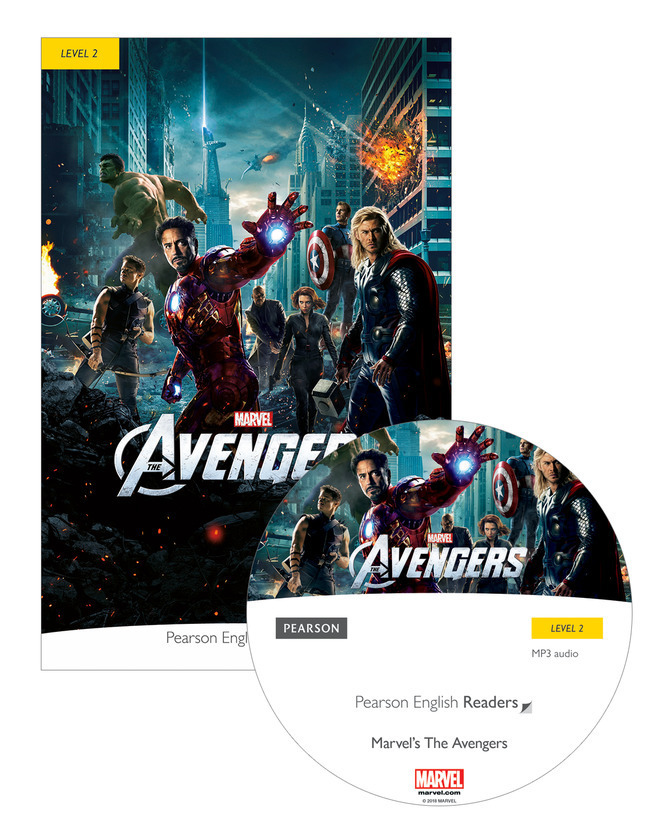 Cover: 9781292208169 | Pearson English Readers Level 2: Marvel - The Avengers (Book + CD)