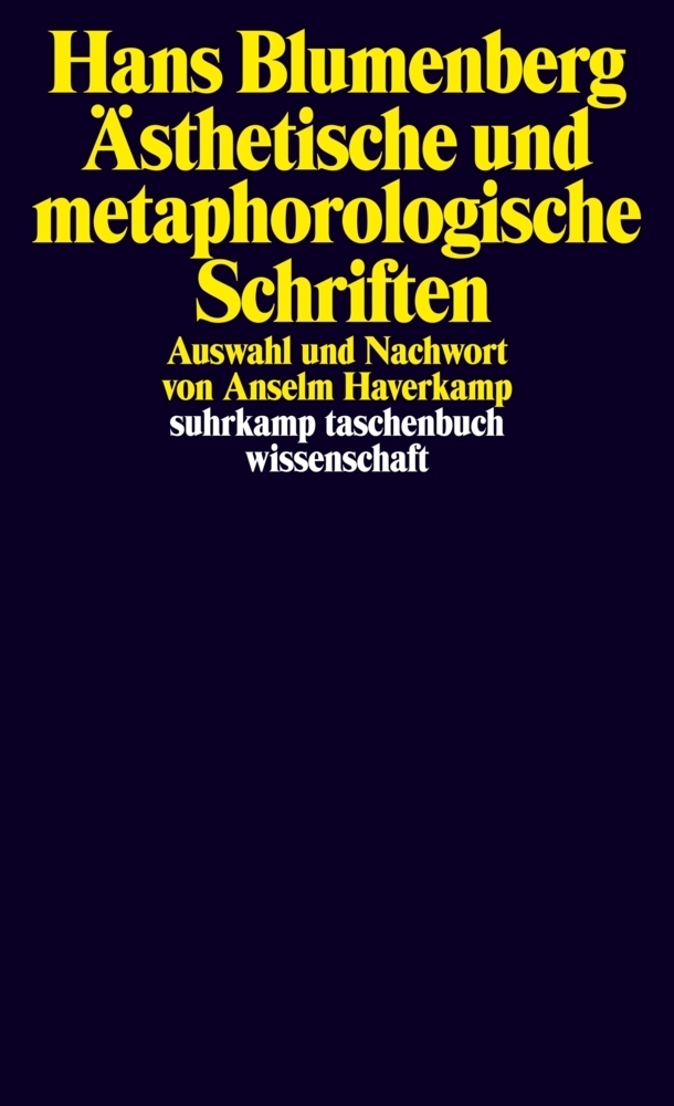 Cover: 9783518291139 | Ästhetische und metaphorologische Schriften | Hans Blumenberg | Buch