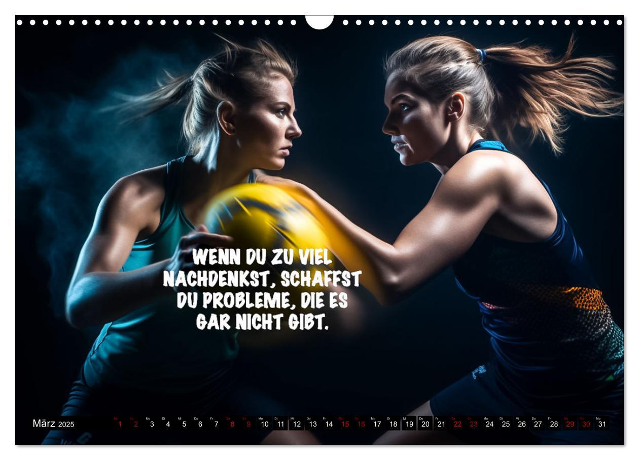 Bild: 9783383904622 | Motivation und Handball (Wandkalender 2025 DIN A3 quer), CALVENDO...